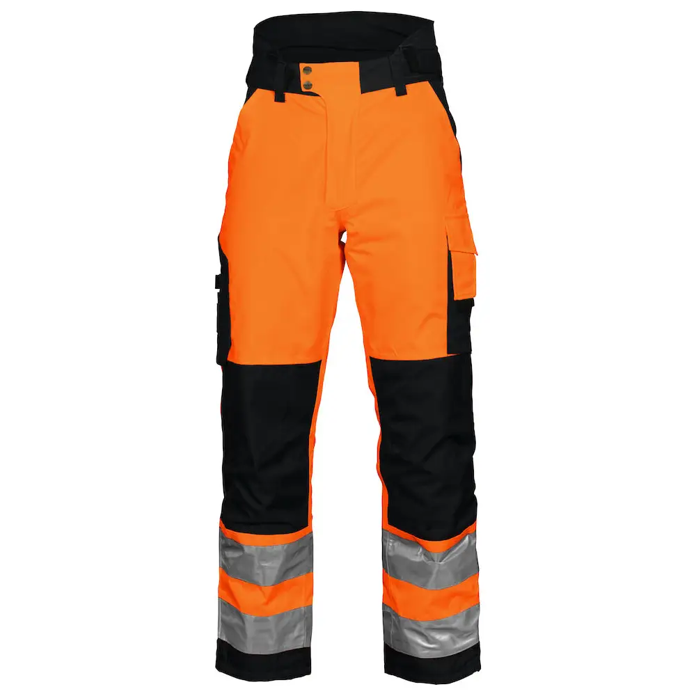 ProJob 6514 PADDED WAISTPANTS EN ISO 20471 CLASS 2 - Orange/Black / D100
