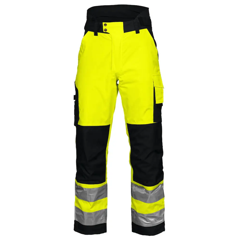ProJob 6514 PADDED WAISTPANTS EN ISO 20471 CLASS 2 - Yellow/Black / D100