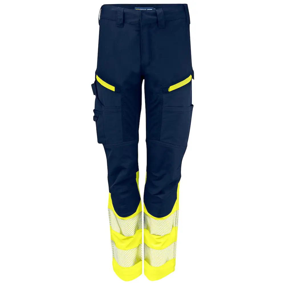 ProJob 6538 SERVICE PANT STRETCH WOMEN´S EN ISO 20471 CLASS 1 - Yellow/Navy / C34