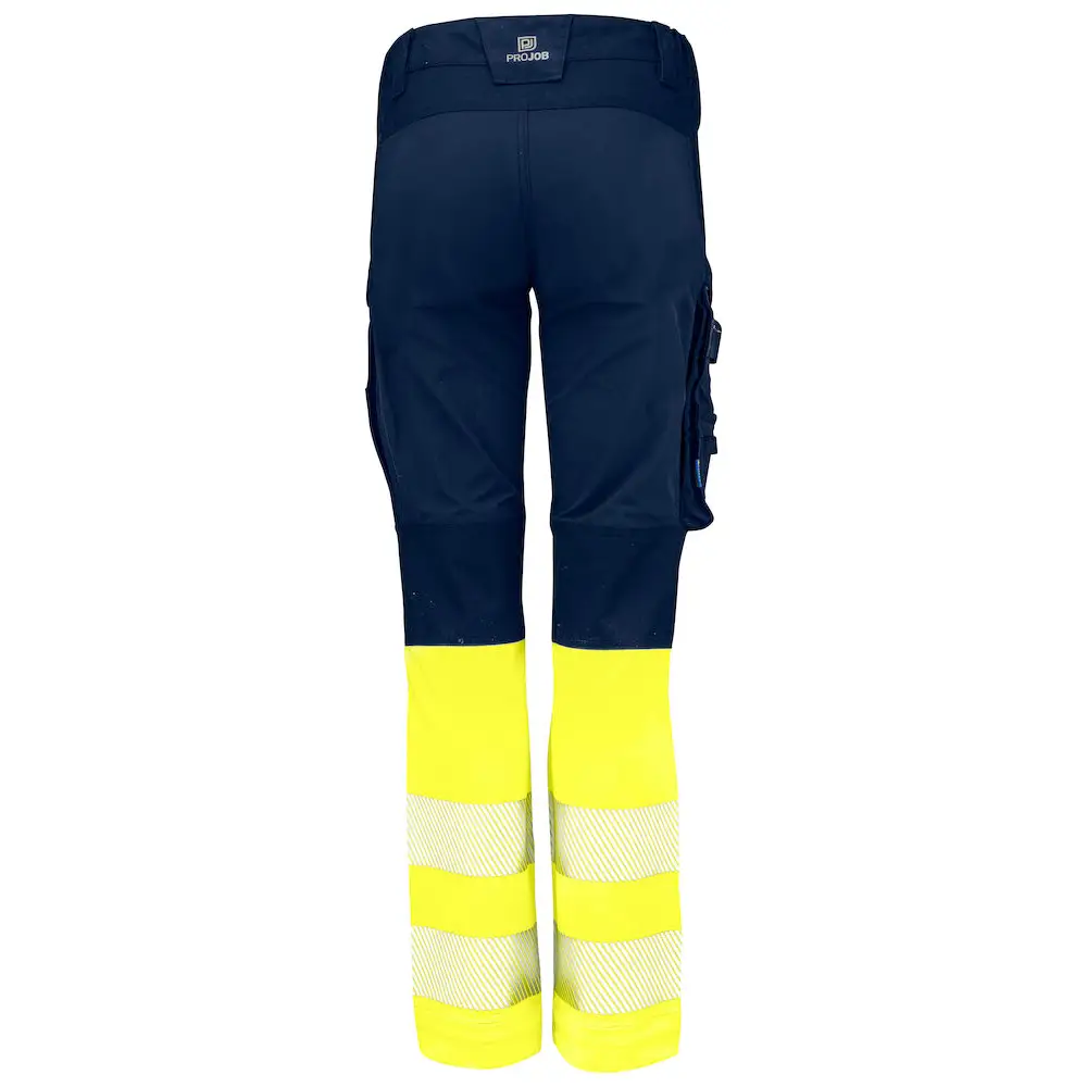 ProJob 6538 SERVICE PANT STRETCH WOMEN´S EN ISO 20471 CLASS 1 - Yellow/Navy / C34