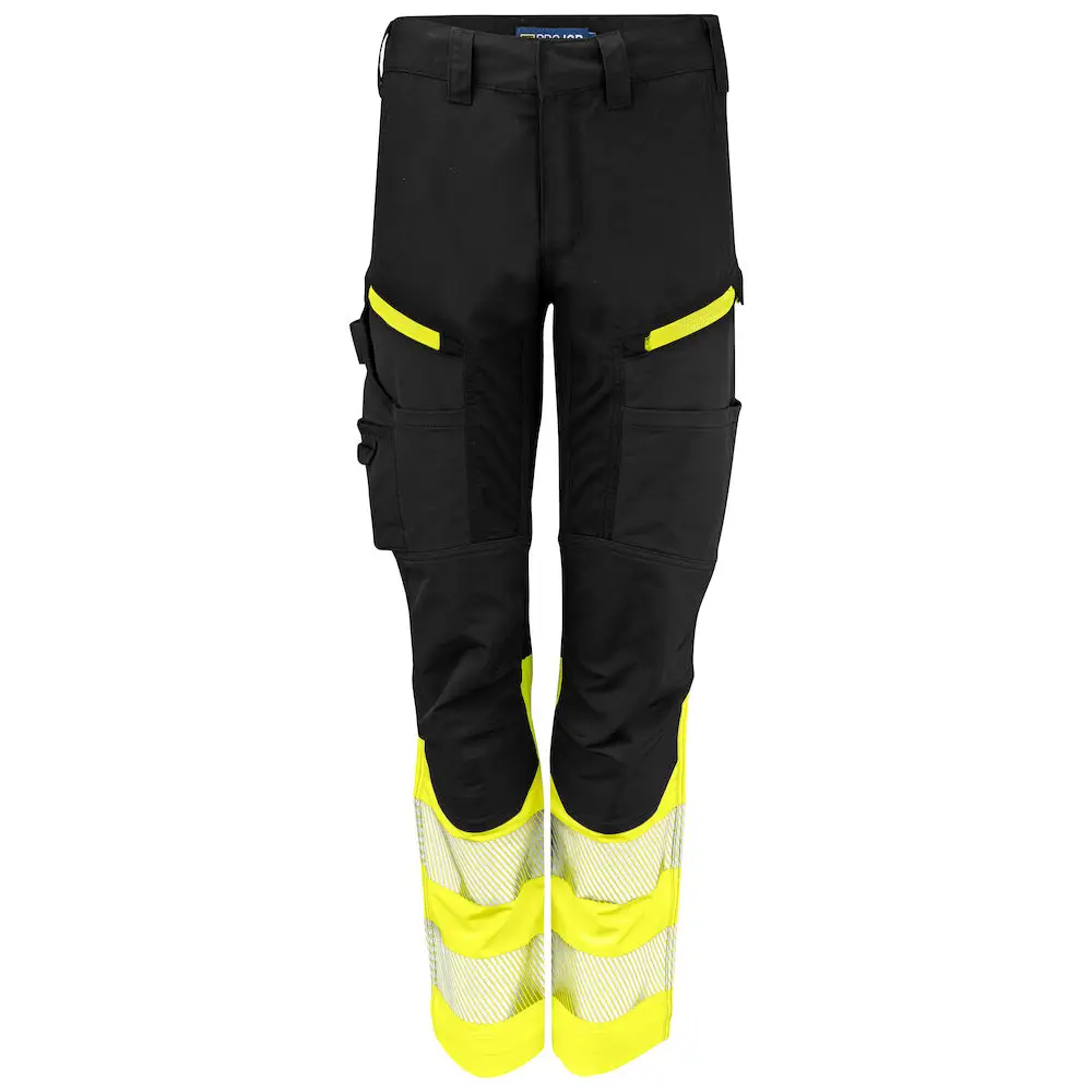 ProJob 6538 SERVICE PANT STRETCH WOMEN´S EN ISO 20471 CLASS 1 - Yellow/Black / C34