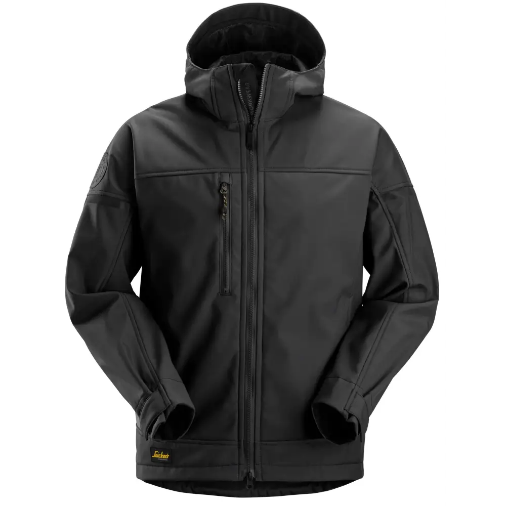 Snickers AllroundWork Hooded Softshell Stretch Jacket 1226 - 0404 - BlackBlack / XS