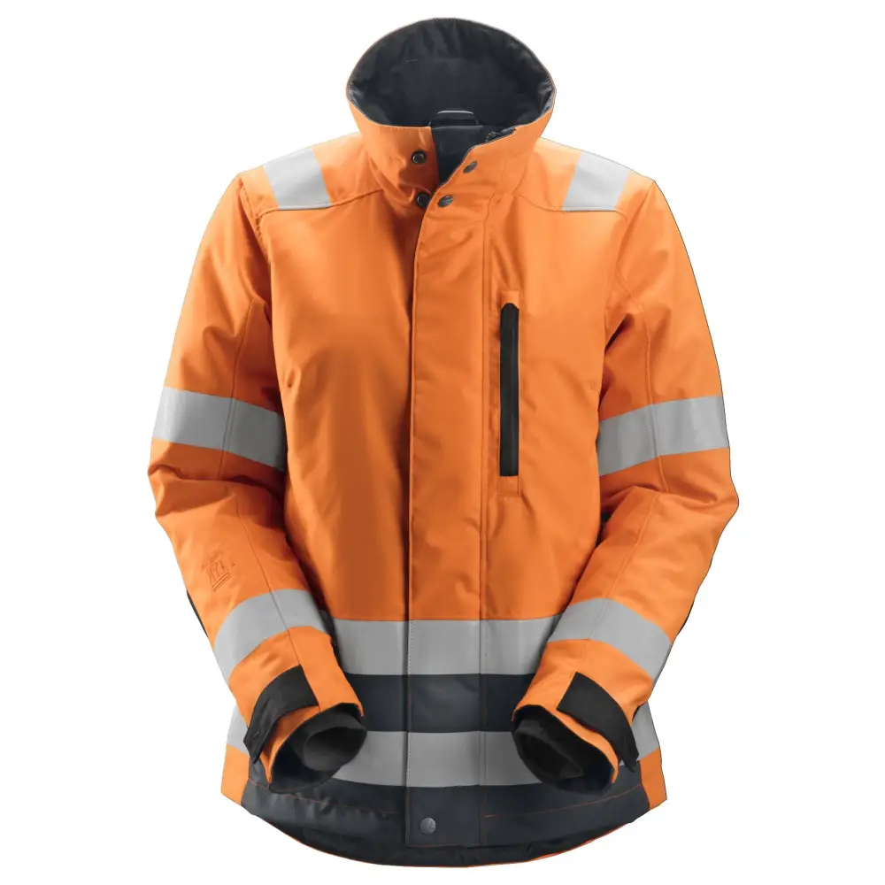 Snickers AllroundWork Women’s High-Vis 37.5® Insulated Jacket Class 2/3 1137 - High vis orangeSteel grey - 5558 / XS