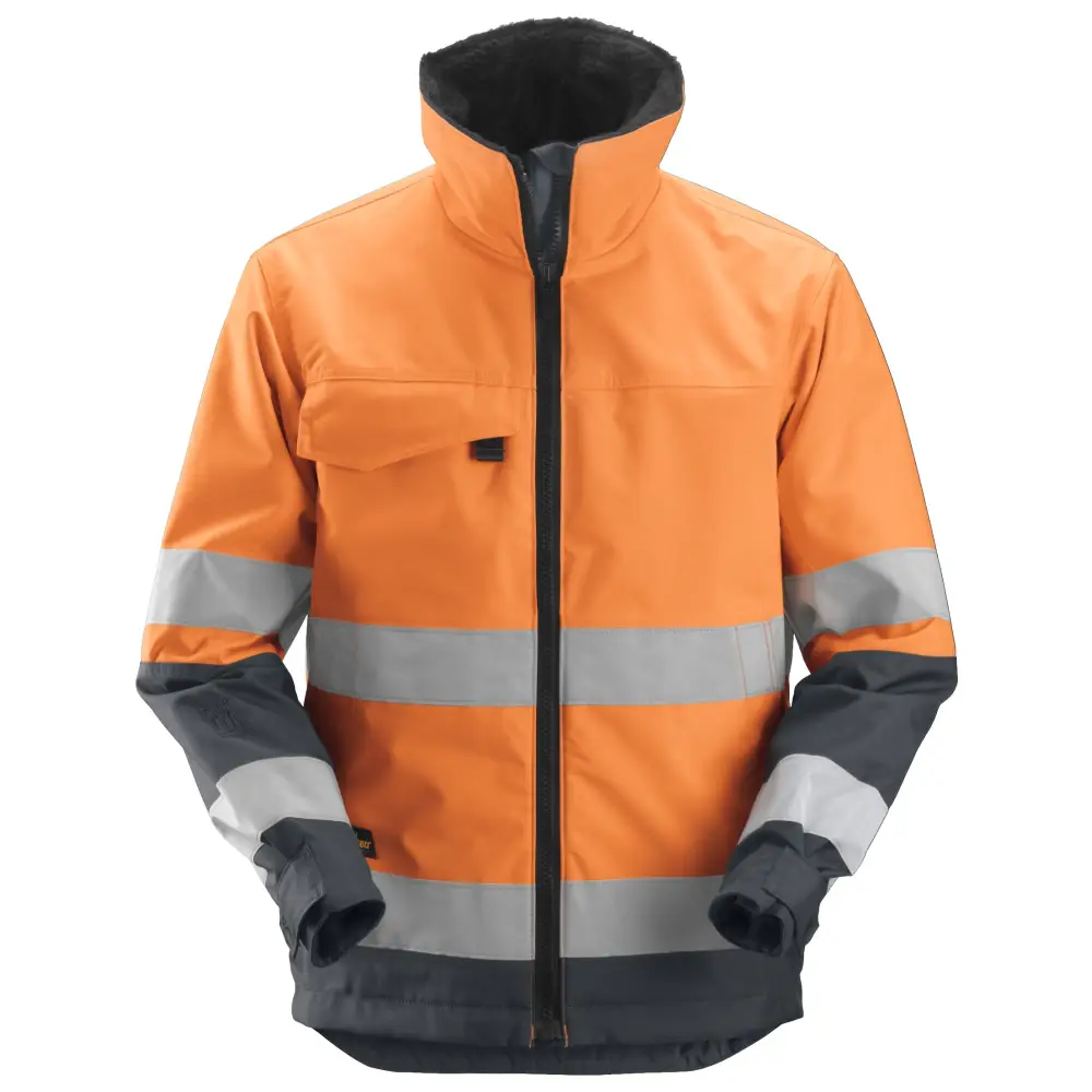 Snickers Core High-Vis Insulated Jacket Class 3 1138 - High vis orangeSteel grey - 5558 / XS