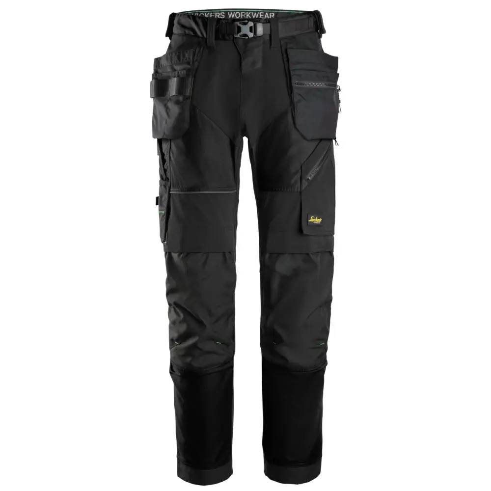 Snickers FlexiWork Work Trousers+ Holster Pockets 6902 - BlackBlack - 0404 / 40