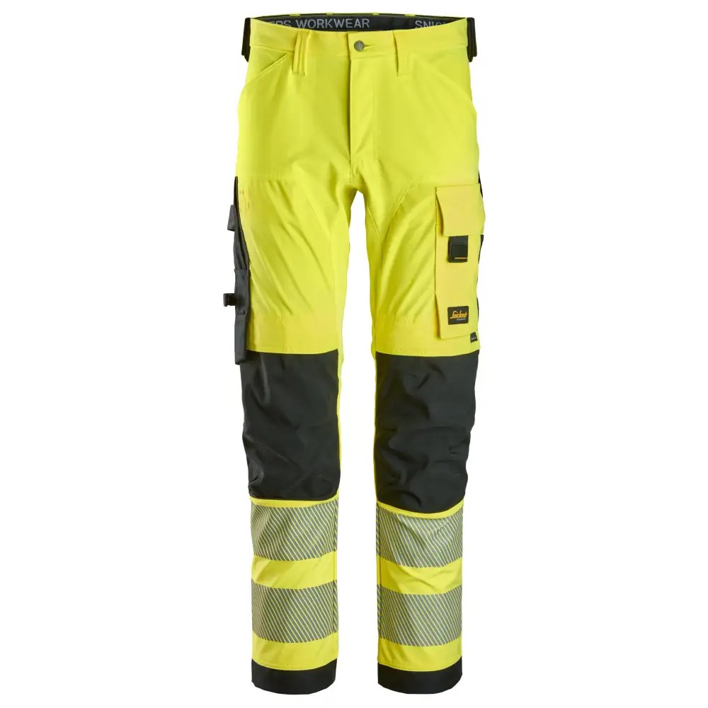 Snickers High-Vis 4-way Stretch Trousers Class 2 6336 - High vis orangeBlack - 5504 / 44