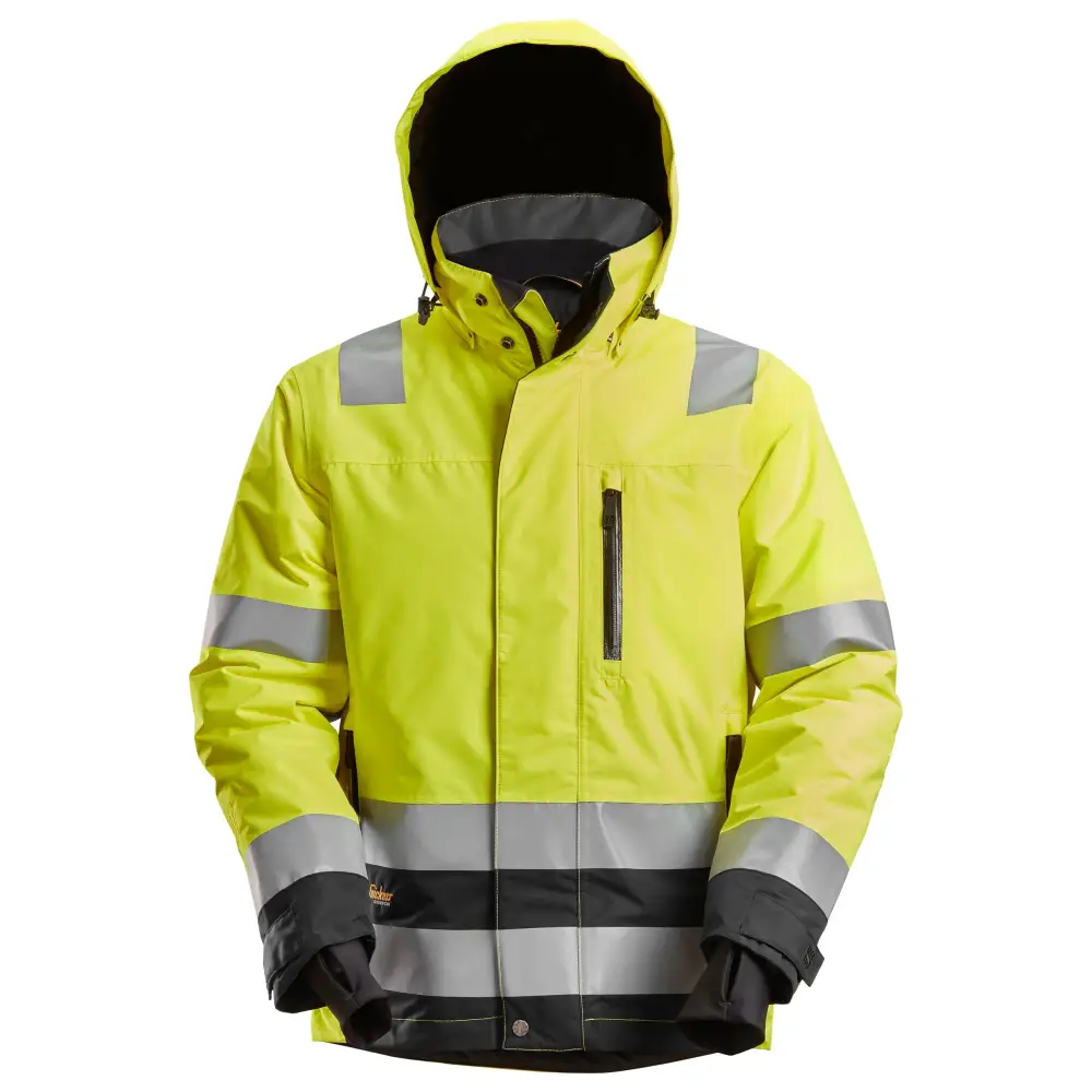 Snickers High-Vis Class 3 Waterproof 37.5® Insulated Jacket 1132 - High vis yellowBlack - 6604 / XS