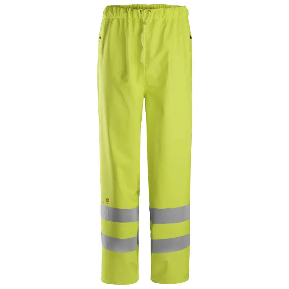 Snickers ProtecWork Rain Trousers PU High-Vis Class 2 8267 - High vis yellow - 6600 / XS