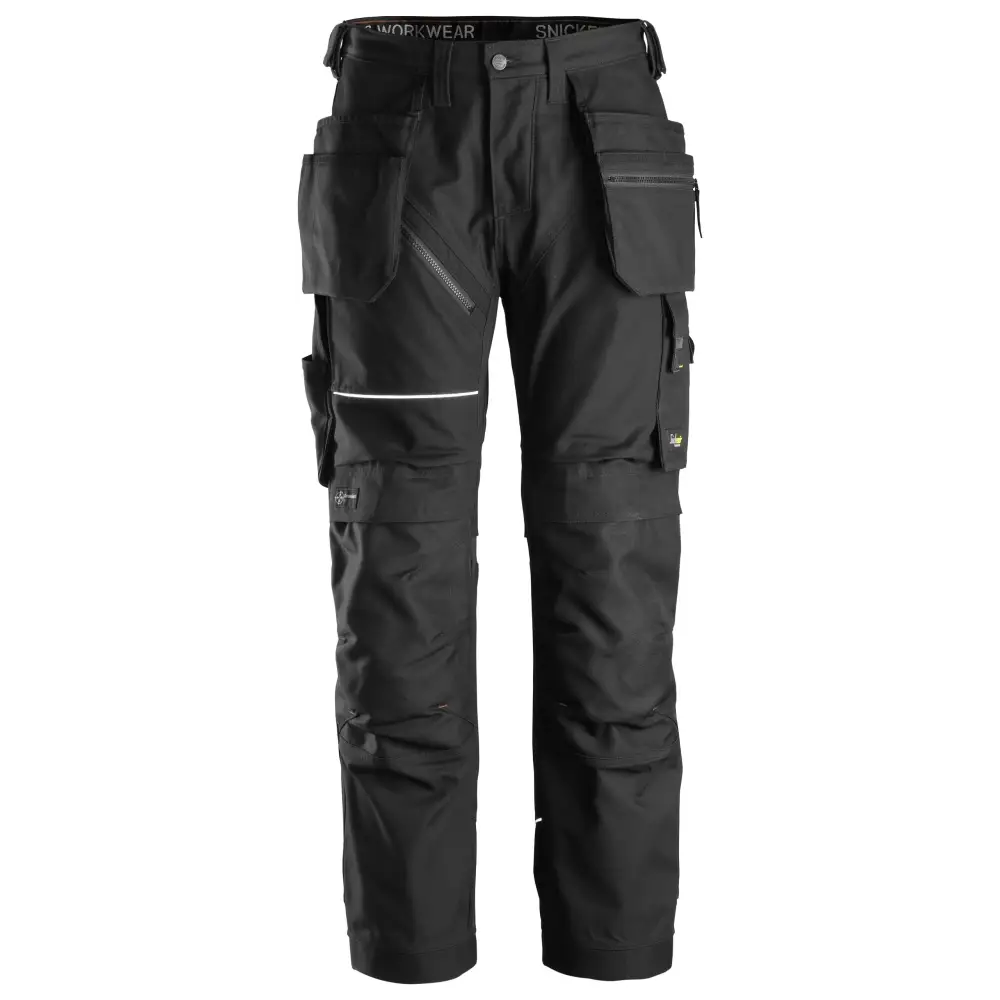 Snickers RuffWork Canvas+ Work Trousers+ Holster Pockets 6214 - BlackBlack - 0404 / 40