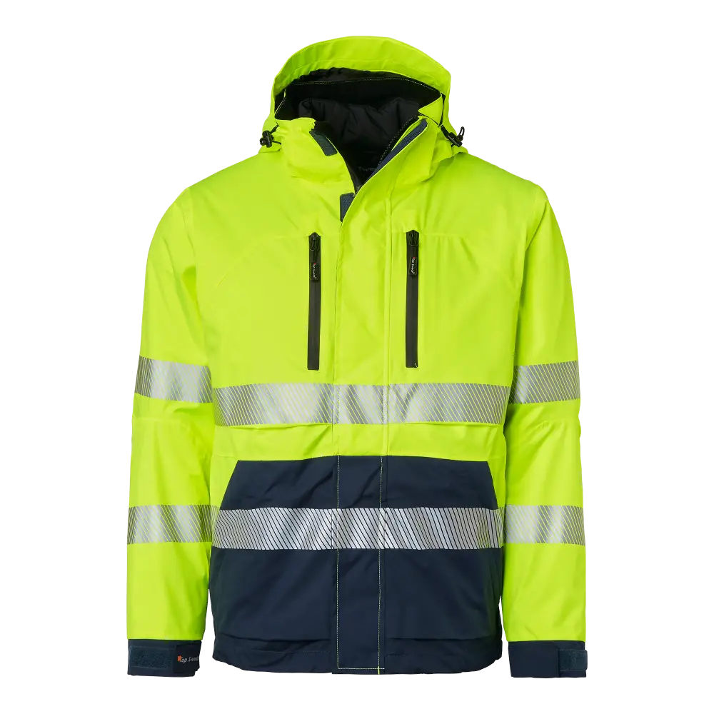Top Swede 127 Jacket - Fluorescent yellow/navy / XXS
