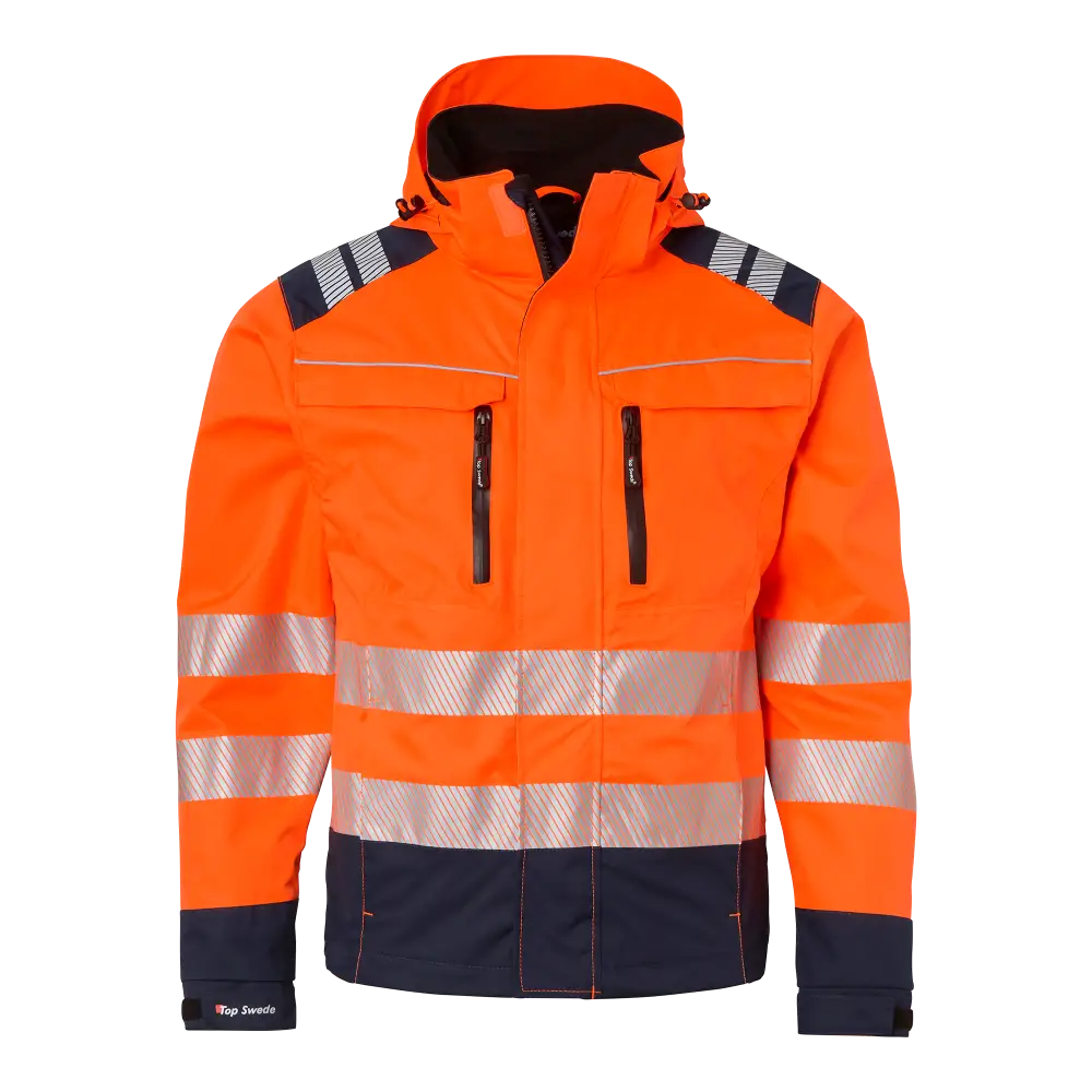 Top Swede 130 Jacket - Fluorescent orange/navy / XS
