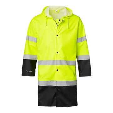 Top Swede 181 Rain Coat Hi-Vis - Fluorescent yellow/black / XS