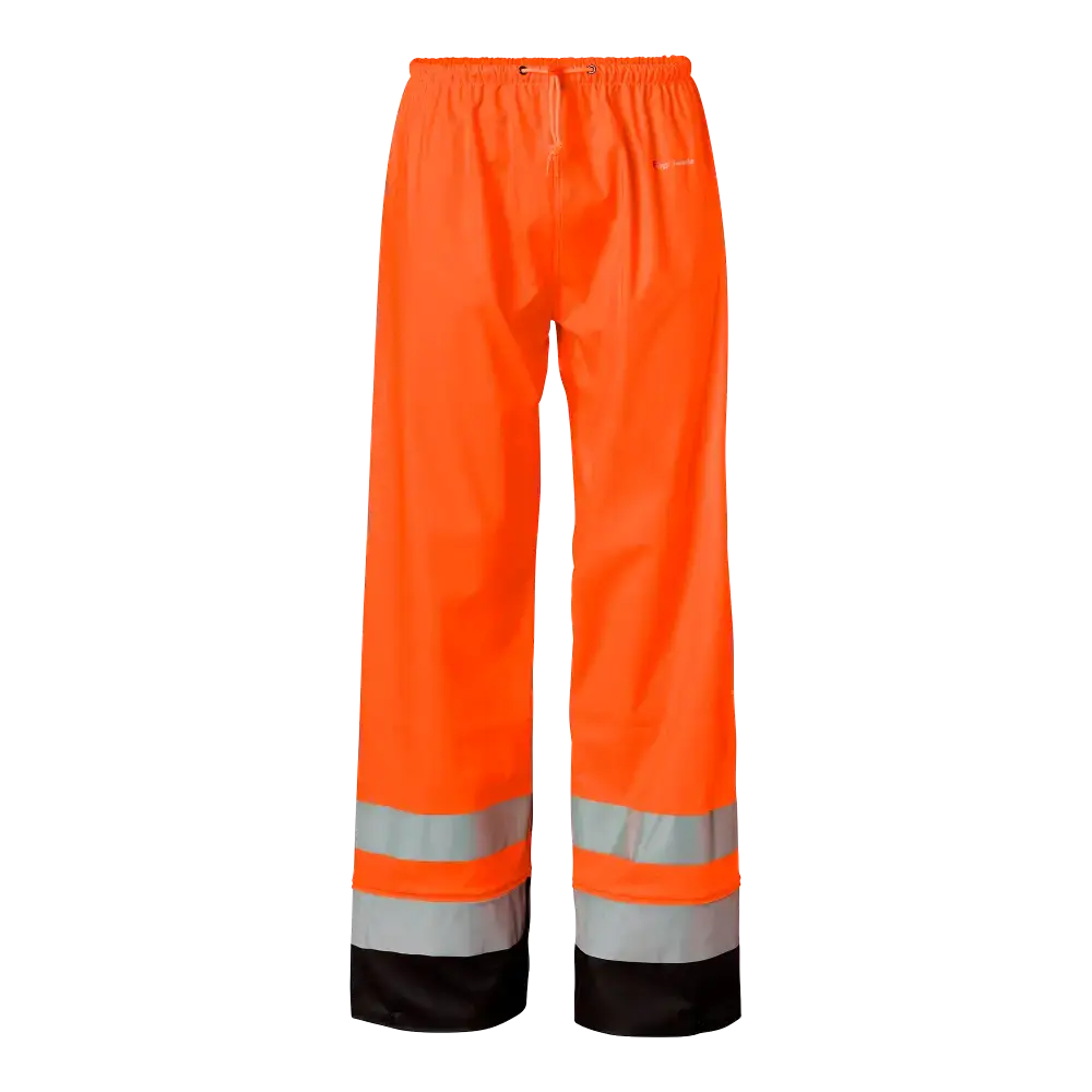Top Swede 182 Rain Trousers Hi-Vis - Fluorescent orange/black / XS