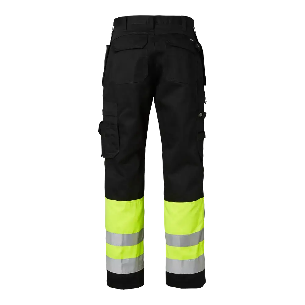 Top Swede 2171 Craftsmen Trousers - Black/fluorescent yellow / C46