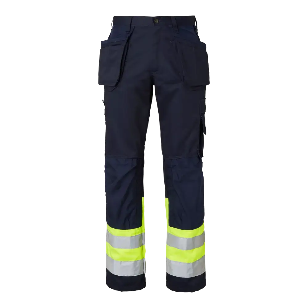 Top Swede 2171 Craftsmen Trousers - Navy/fluorescent yellow / C46