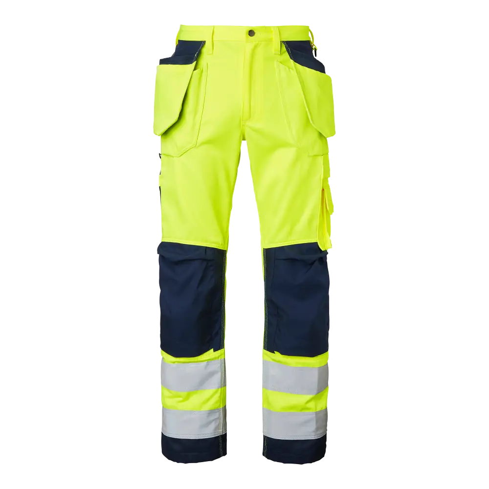 Top Swede 2516 Craftsmen Trousers - Fluorescent yellow/navy / C44
