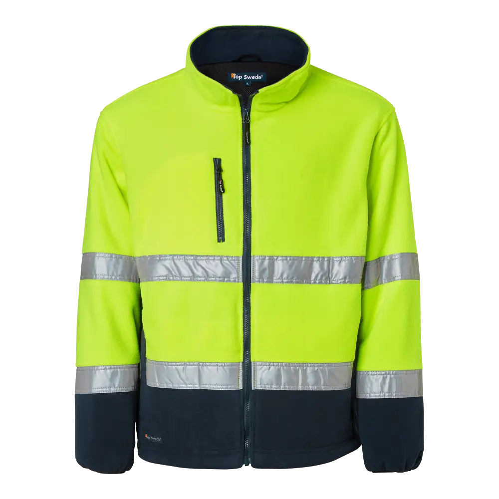 Top Swede 264 Fleece - Fluorescent yellow/navy / XS