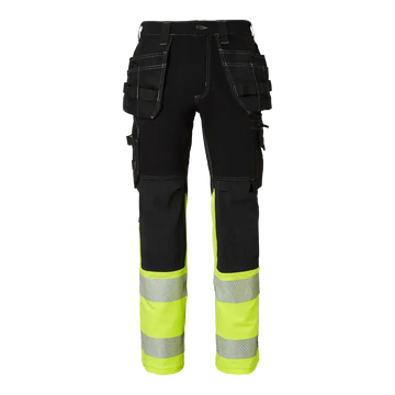 Top Swede 312 Craftsmen Trousers - Black/fluorescent yellow / C44
