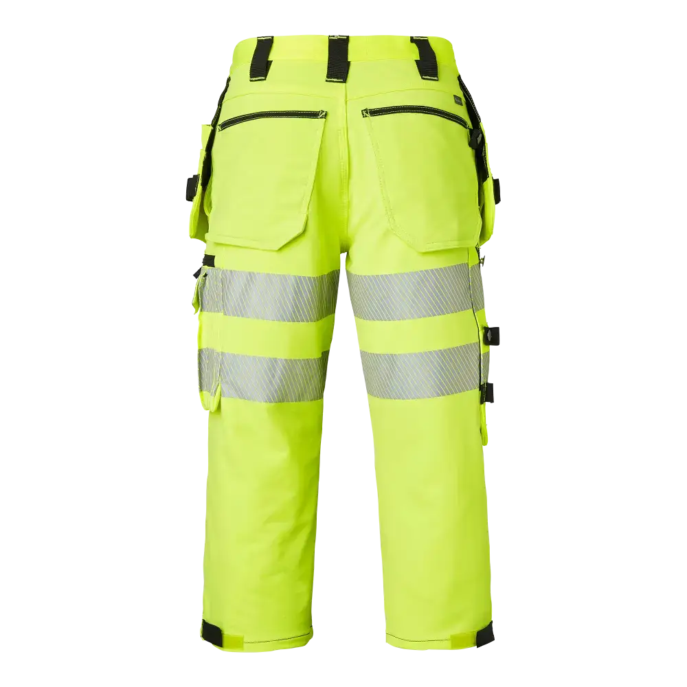 Top Swede 314 Craftsmen 3/4 Trousers - Fluorescent yellow/black / C44