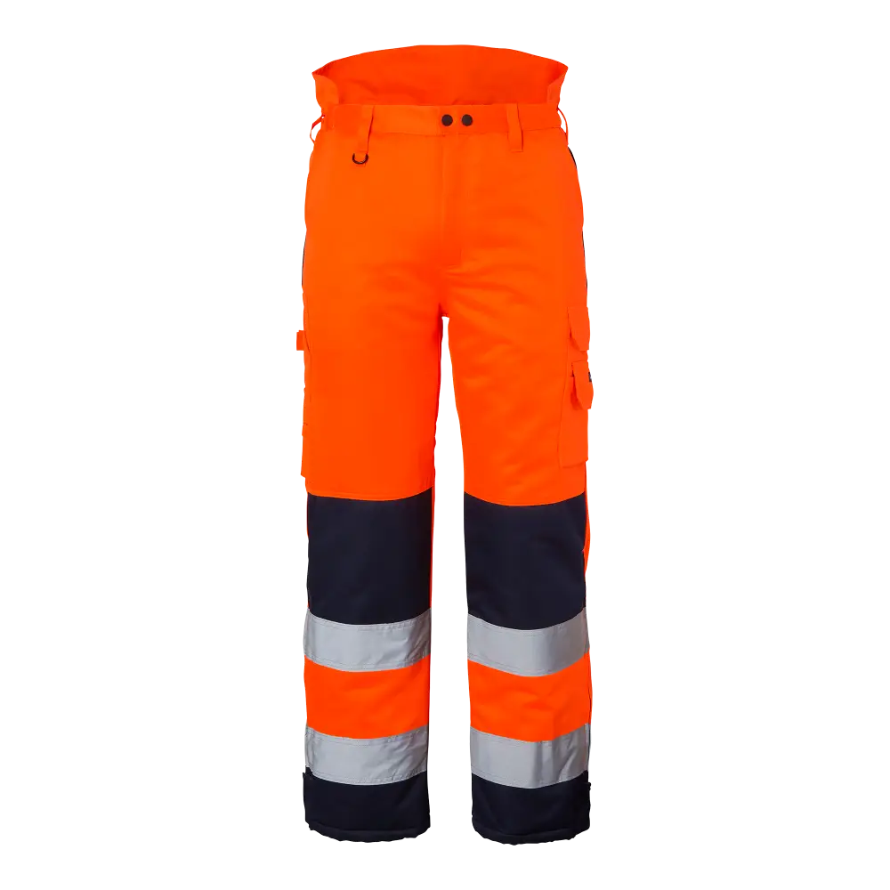Top Swede 4026 Winter Trousers Hi-Vis - Fluorescent yellow/navy / S