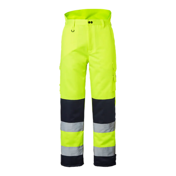 Top Swede 4026 Winter Trousers Hi-Vis - Fluorescent yellow/navy / S