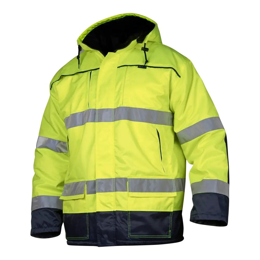 Top Swede 6216 Parka - Fluorescent yellow/navy / S