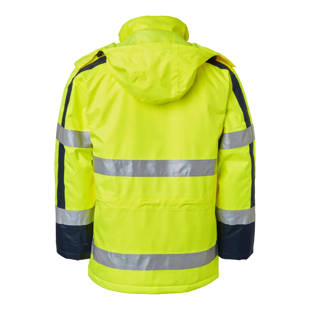 Top Swede 6317 Parka - Fluorescent yellow/navy / XS
