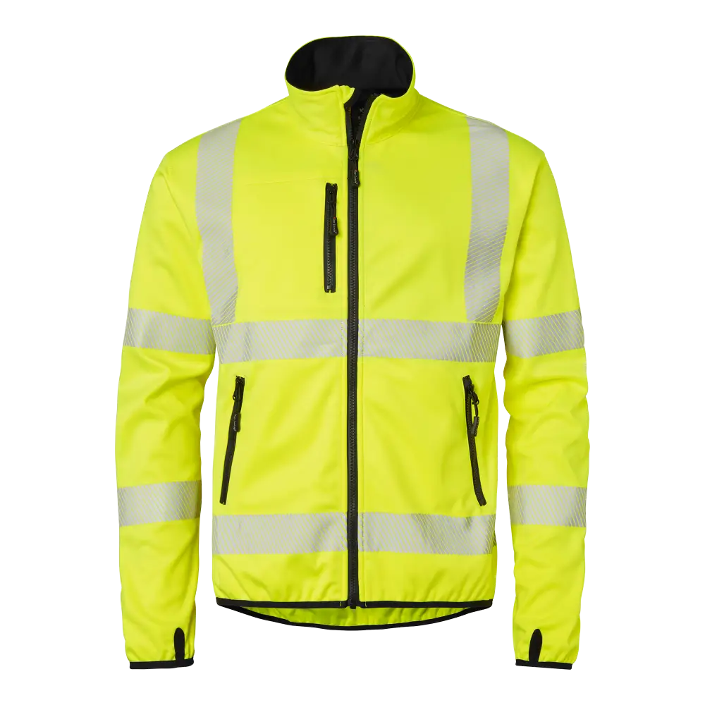 Top Swede 7721 Softshell Hi-Vis - Fluorescent yellow/black / XS