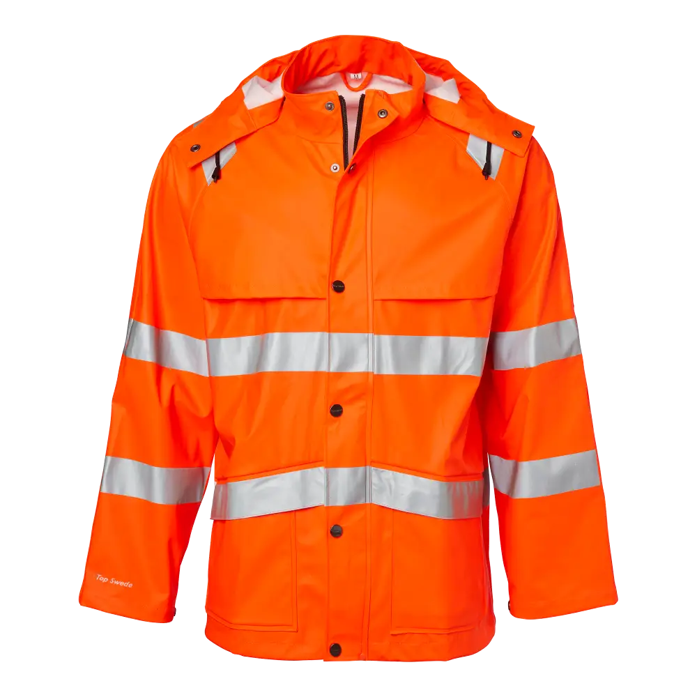 Top Swede 9394 Rain Jacket Hi-Vis - Fluorescent orange / XS